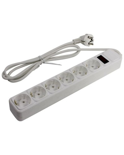 SP6W-150. Сетевой фильтр 6 розеток, 5м, белый. 5bites в Ангарске