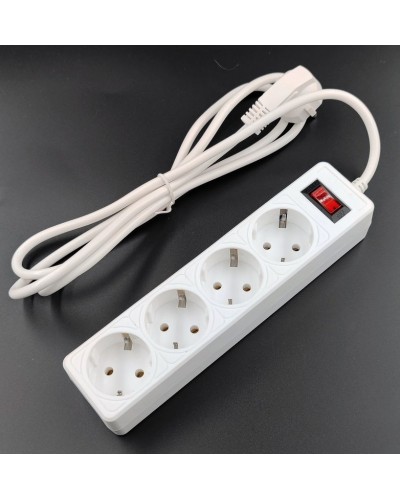 SP4W-518 GARDA. Сетевой фильтр 4 розетки,1,8м, белый. 5bites в Ангарске