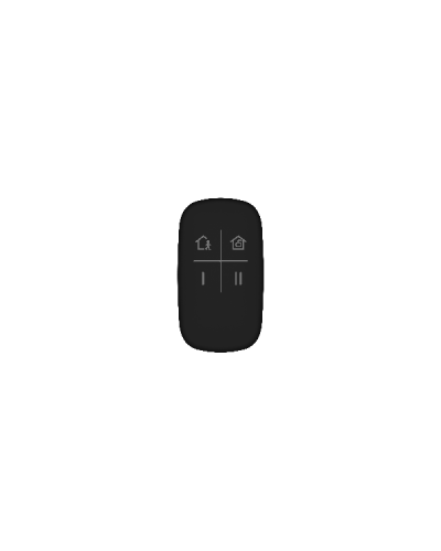 DS-PKF1-WE (цв. черный). Брелок 4-х кнопочный с обратной связью. AX PRO Hikvision в Ангарске