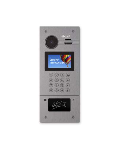 AA-07FB SILVER. Вызывная панель IP-домофона. BAS-IP в Ангарске