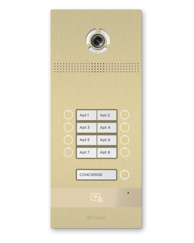 BI-08FB GOLD. Вызывная панель IP-домофона. BAS-IP в Ангарске