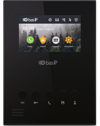 AU-04LA (AU-04L) BLACK. Монитор IP-домофона. BAS-IP в Ангарске