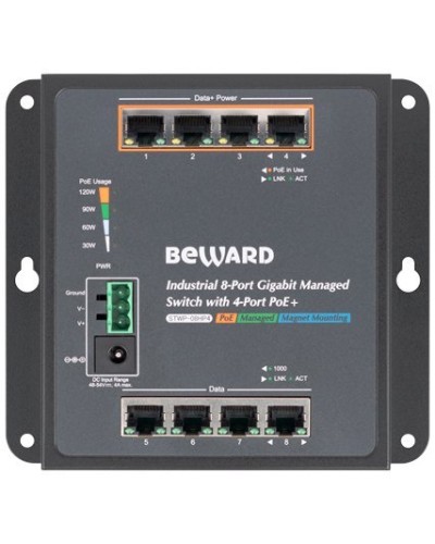 STWP-08HP4. Коммутатор 8-портовый. Beward в Ангарске