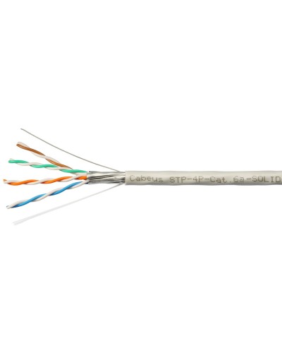 STP-4P-Cat.6a-SOLID-IN-PVC (7196c). Кабель «витая пара» (LAN) для структурированных систем связи. CABEUS в Ангарске