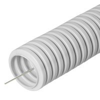 FCPL-25-PVC-050-1-GY (11229c): Труба гофрированная гибкая, лёгкая с протяжкой