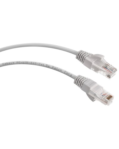 PC-UTP-RJ45-Cat.5e-20m-LSZH (9593c), серый. Патч-корд медный. CABEUS в Ангарске