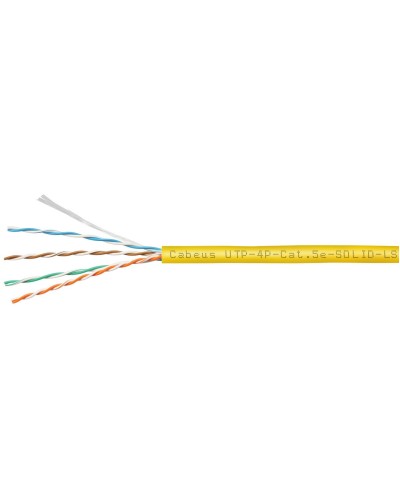 UTP-4P-Cat.5e-SOLID-LSZH-YL (9780c). Кабель «витая пара» (LAN) для структурированных систем связи. CABEUS в Ангарске