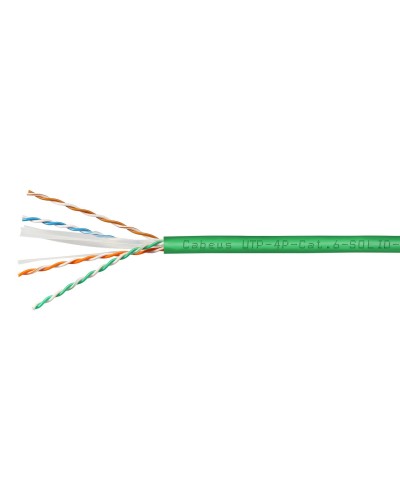 UTP-4P-Cat.6-SOLID-LSLTx-GN-100 (11139c-5). Кабель «витая пара» (LAN) для структурированных систем связи. CABEUS в Ангарске