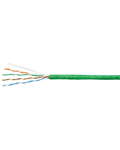 UTP-4P-Cat.5e-SOLID-LSLTx-GN-100 (10990c-5). Кабель «витая пара» (LAN) для структурированных систем связи. CABEUS в Ангарске