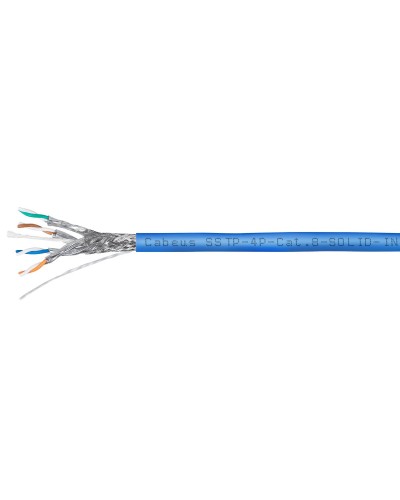 SSTP-4P-Cat.8-SOLID-IN-LSZH-BL-100 (7750c-1). Кабель «витая пара» (LAN) для структурированных систем связи. CABEUS в Ангарске