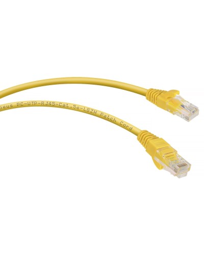 PC-UTP-RJ45-Cat.5e-0.3m-YL-LSZH (9495c), желтый. Патч-корд медный. CABEUS в Ангарске