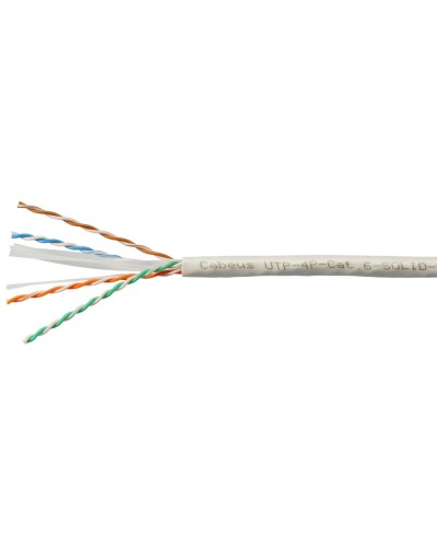 UTP-4P-Cat.6-SOLID-LSZH-WH (11871c). Кабель «витая пара» (LAN) для структурированных систем связи. CABEUS в Ангарске