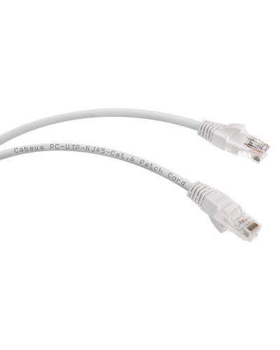 PC-UTP-RJ45-Cat.6-2m-WH (8672c), белый. Патч-корд медный. CABEUS в Ангарске