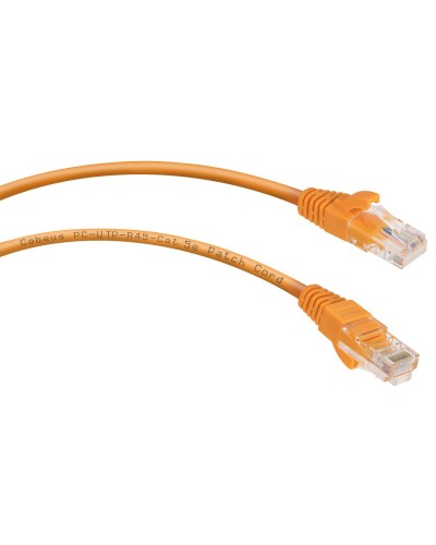PC-UTP-RJ45-Cat.5e-3m-OR-LSZH (9524c), оранжевый. Патч-корд медный. CABEUS в Ангарске