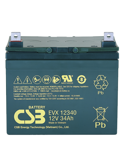 CSB EVX 12340. Аккумулятор герметичный свинцово-кислотный. CSB в Ангарске
