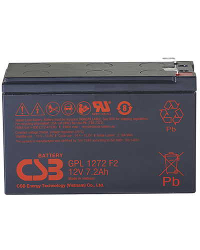 CSB GPL 1272 F2 FR. Аккумулятор герметичный свинцово-кислотный. CSB в Ангарске