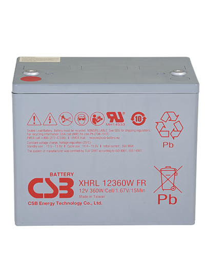 CSB XHRL 12360W FR. Аккумулятор герметичный свинцово-кислотный. CSB в Ангарске