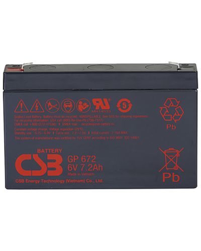 CSB GP 672. Аккумулятор герметичный свинцово-кислотный. CSB в Ангарске