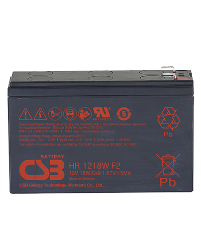 CSB HR 1218W. Аккумулятор герметичный свинцово-кислотный. CSB в Ангарске