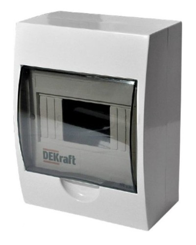 ЩРН-П-8 IP41 настенный (31010DEK). Щиток модульный с прозрачной дверцей. DEKraft в Ангарске