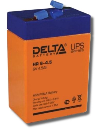 Delta HR 6-4.5. Аккумулятор герметичный свинцово-кислотный. Delta в Ангарске