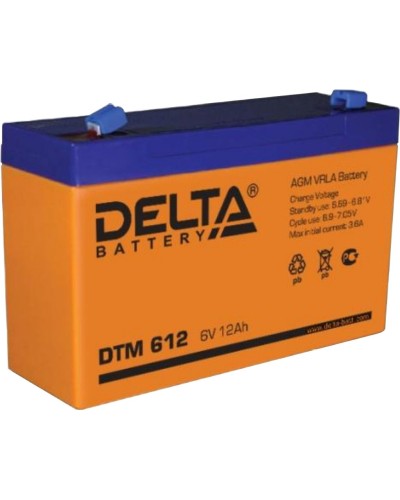Delta DTM 612. Аккумулятор герметичный свинцово-кислотный. Delta в Ангарске