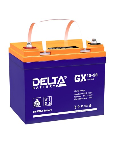 Delta GX 12-33. Аккумулятор герметичный свинцово-кислотный. Delta в Ангарске