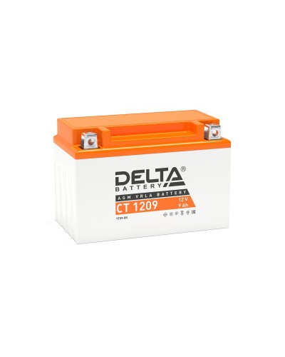 Delta CT 1209. Аккумулятор герметичный свинцово-кислотный стартерный. Delta в Ангарске