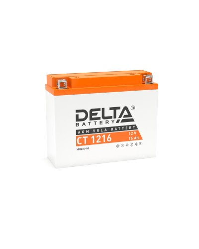 Delta CT 1216. Аккумулятор герметичный свинцово-кислотный стартерный. Delta в Ангарске