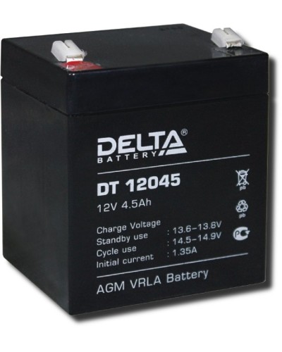 Delta DT 12045. Аккумулятор герметичный свинцово-кислотный. Delta в Ангарске