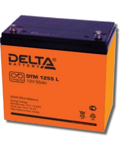 Delta DTM 1255 L. Аккумулятор герметичный свинцово-кислотный. Delta в Ангарске