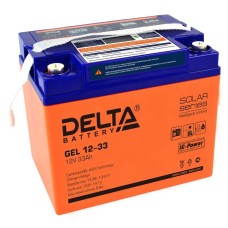 Delta GEL 12-33. Аккумулятор герметичный свинцово-кислотный. Delta