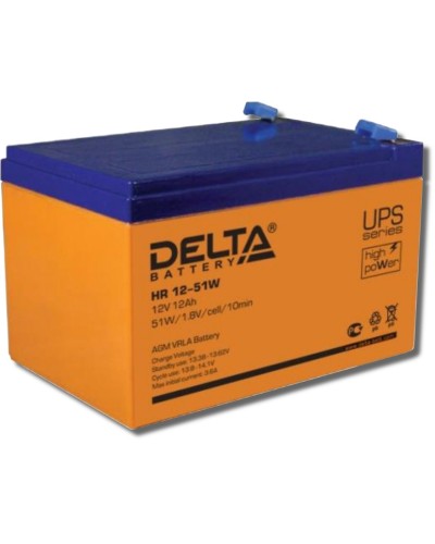 Delta HR 12-51 W. Аккумулятор герметичный свинцово-кислотный. Delta в Ангарске
