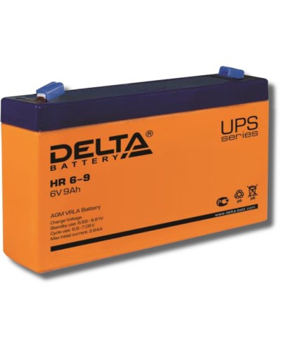 Delta HR 6-9. Аккумулятор герметичный свинцово-кислотный. Delta в Ангарске