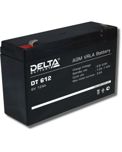 Delta DT 612. Аккумулятор герметичный свинцово-кислотный. Delta в Ангарске