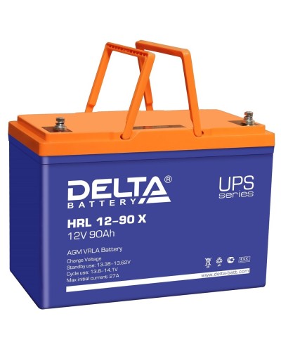Delta HRL 12-90 X. Аккумулятор герметичный свинцово-кислотный. Delta в Ангарске
