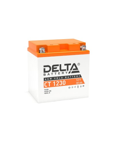 Delta CT 1230. Аккумулятор герметичный свинцово-кислотный стартерный. Delta в Ангарске
