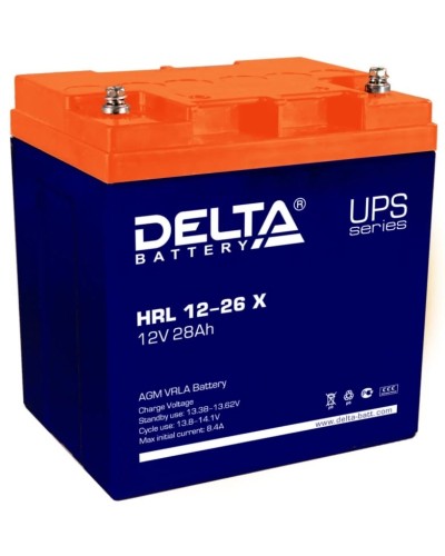 Delta HRL 12-26 X. Аккумулятор герметичный свинцово-кислотный. Delta в Ангарске