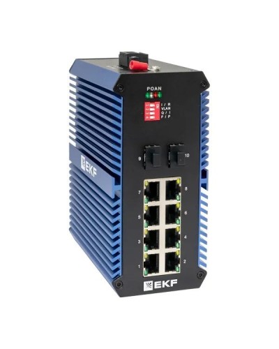 TSX-U-2GX/SFP-8GTP. Промышленный неуправляемый коммутатор. EKF в Ангарске