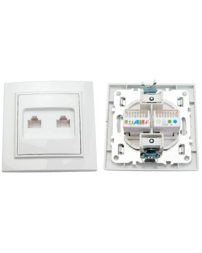Минск Розетка RJ-45+Phone СП (ERK00-135-10). Розетка RJ-45+Phone СП. EKF в Ангарске
