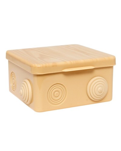КМР-030-014 с крышкой (100х100х55) светлое дерево IP54 (plc-kmr-030-014-s). Коробка распределительная. EKF в Ангарске