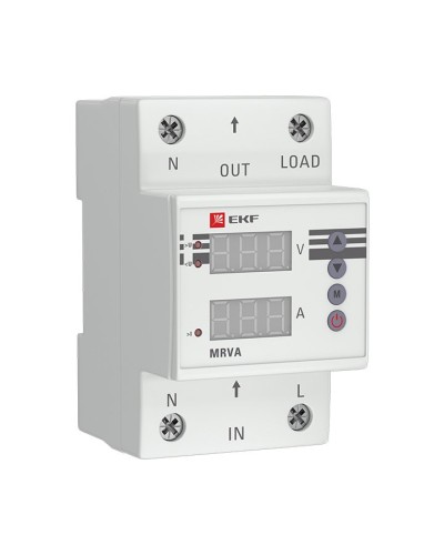 MRVA 40A PROxima (MRVA-40A). Реле напряжения и тока с дисплеем. EKF в Ангарске