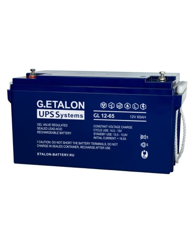 G.ETALON GL 12-65. Аккумулятор герметичный свинцово-кислотный. ETALON в Ангарске