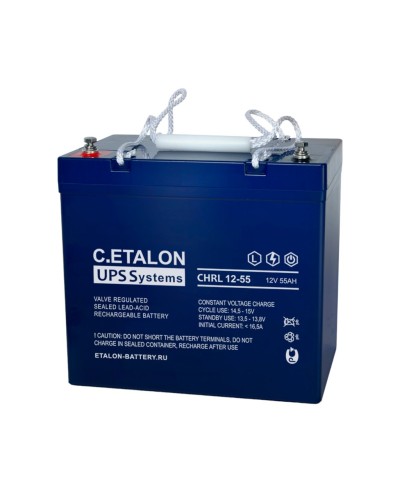 C.ETALON CHRL 12-55. Аккумулятор герметичный свинцово-кислотный. ETALON в Ангарске