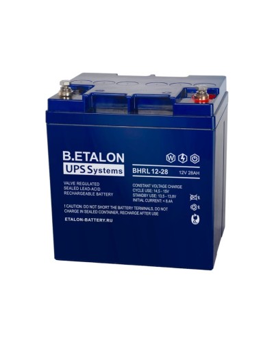 B.ETALON BHRL 12-28. Аккумулятор герметичный свинцово-кислотный. ETALON в Ангарске