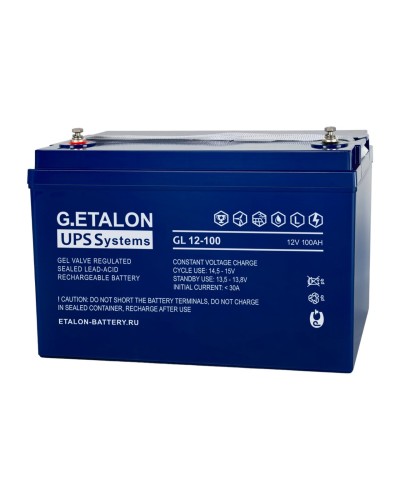 G.ETALON GL 12-100. Аккумулятор герметичный свинцово-кислотный. ETALON в Ангарске