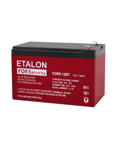 ETALON FORS 1207. Аккумулятор герметичный свинцово-кислотный. ETALON в Ангарске