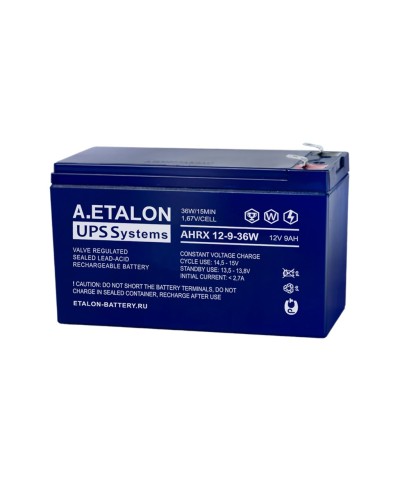 A.ETALON AHRX 12-9-36W. Аккумулятор герметичный свинцово-кислотный. ETALON в Ангарске