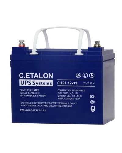 C.ETALON CHRL 12-33. Аккумулятор герметичный свинцово-кислотный. ETALON в Ангарске