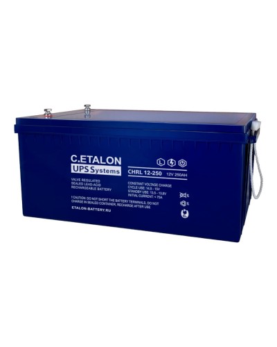 C.ETALON CHRL 12-250. Аккумулятор герметичный свинцово-кислотный. ETALON в Ангарске